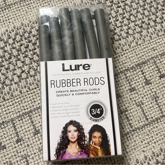 Lure Professional Rubber No Heat Hair Rollers - Picture 1 of 4